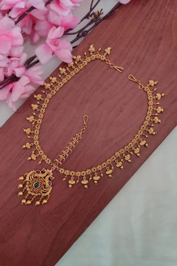 Beautiful Peacock Design Mathapatti